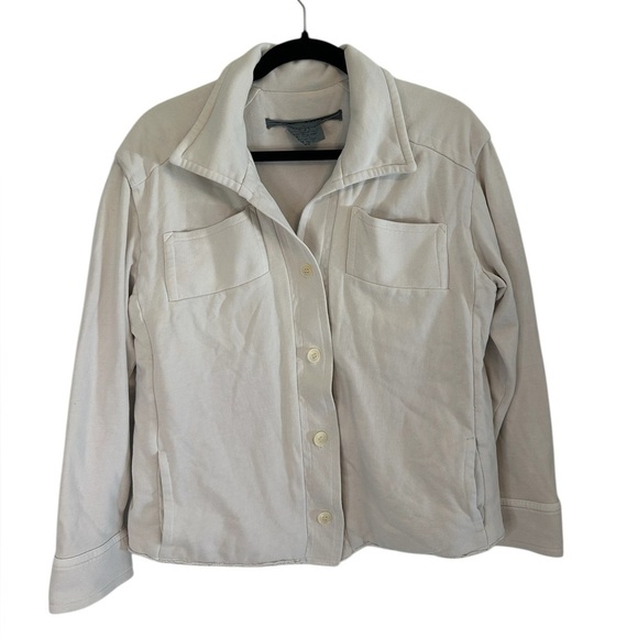 Raquel Allegra Jackets & Blazers - Raquel Allegra Cream Cotton Jacket Size 0